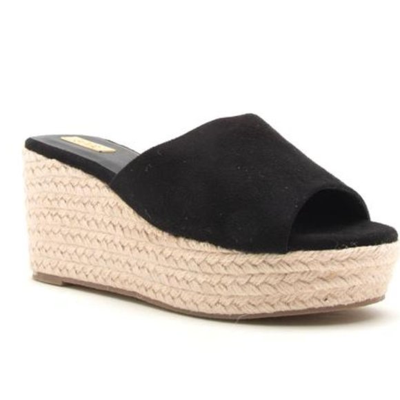 Last Pair Sale ! Black Espadrille Size 8 - Picture 2 of 2